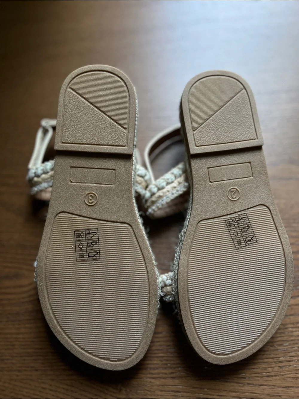 NWT Tahari Neutral Braided-Strap Women's Sandals